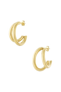 Double Hoops Oorbellen