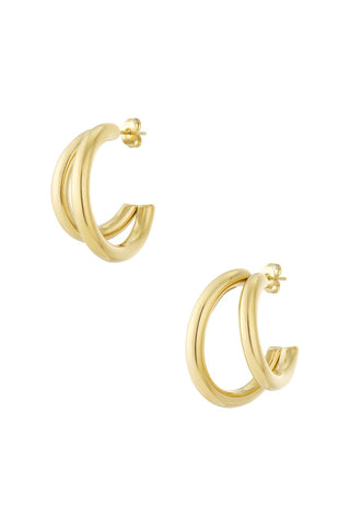 Double Hoops Oorbellen