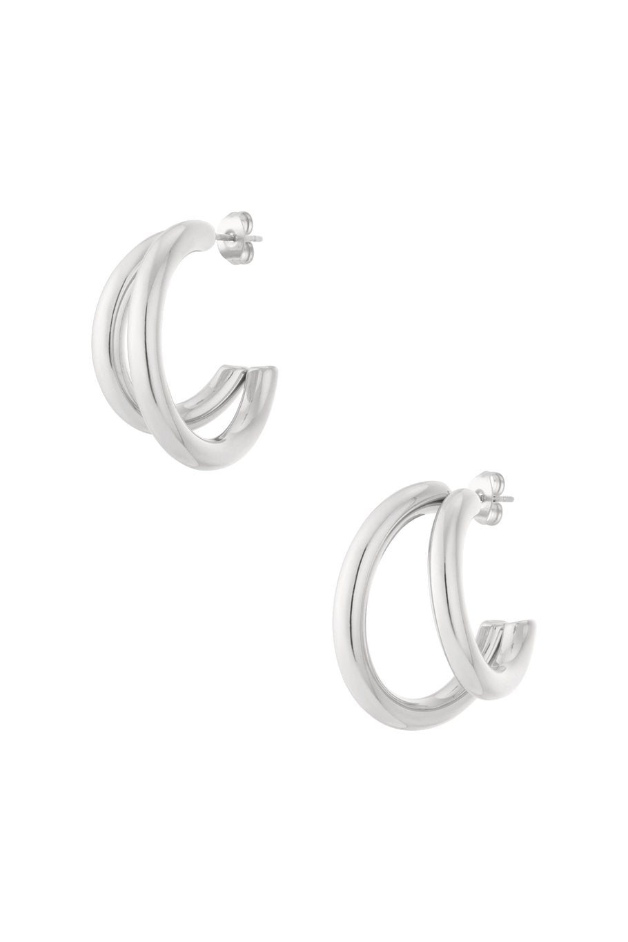 Double Hoops Oorbellen