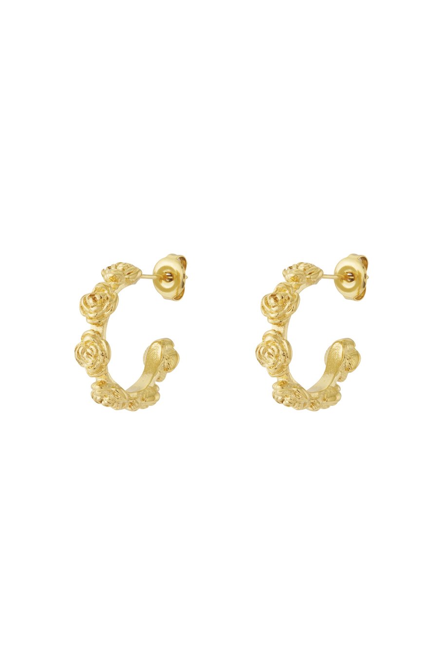 Flower Hoops Oorbellen