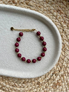 Armband Burgundy Brown