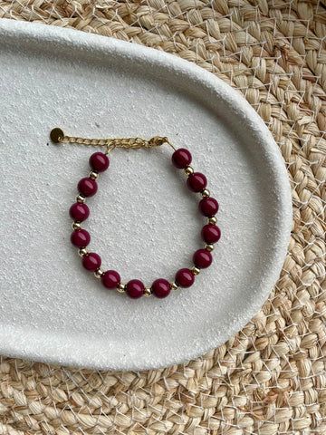 Armband Burgundy Brown